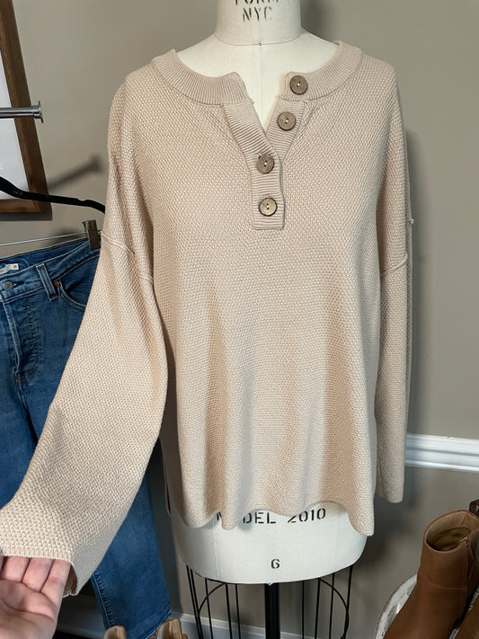 Tan Sweater - Medium