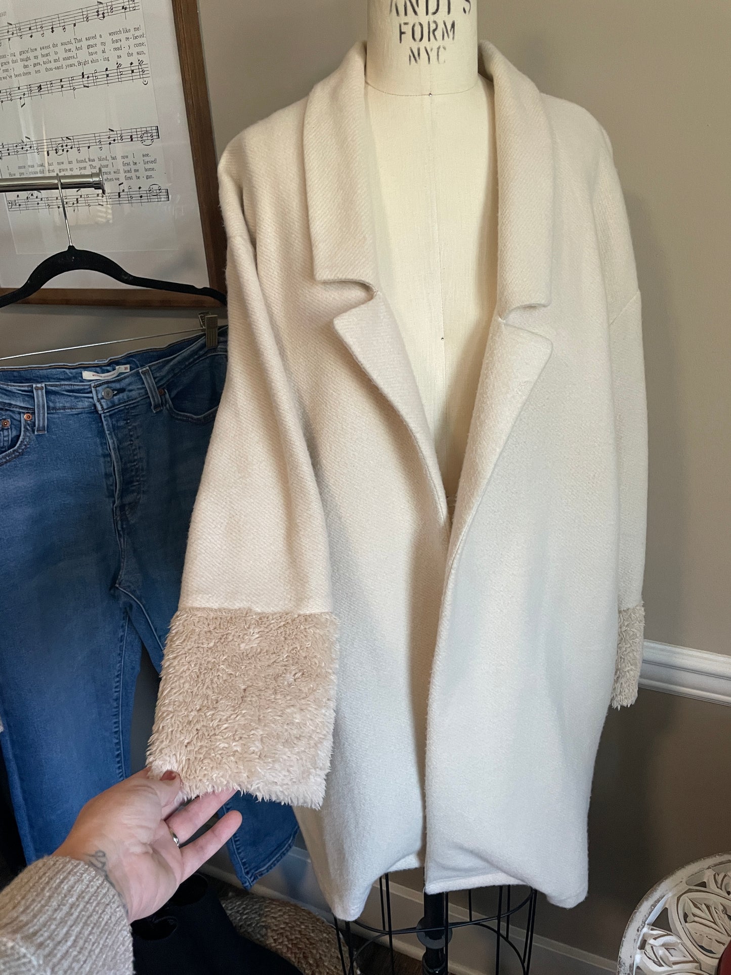 Cream Coat - Medium